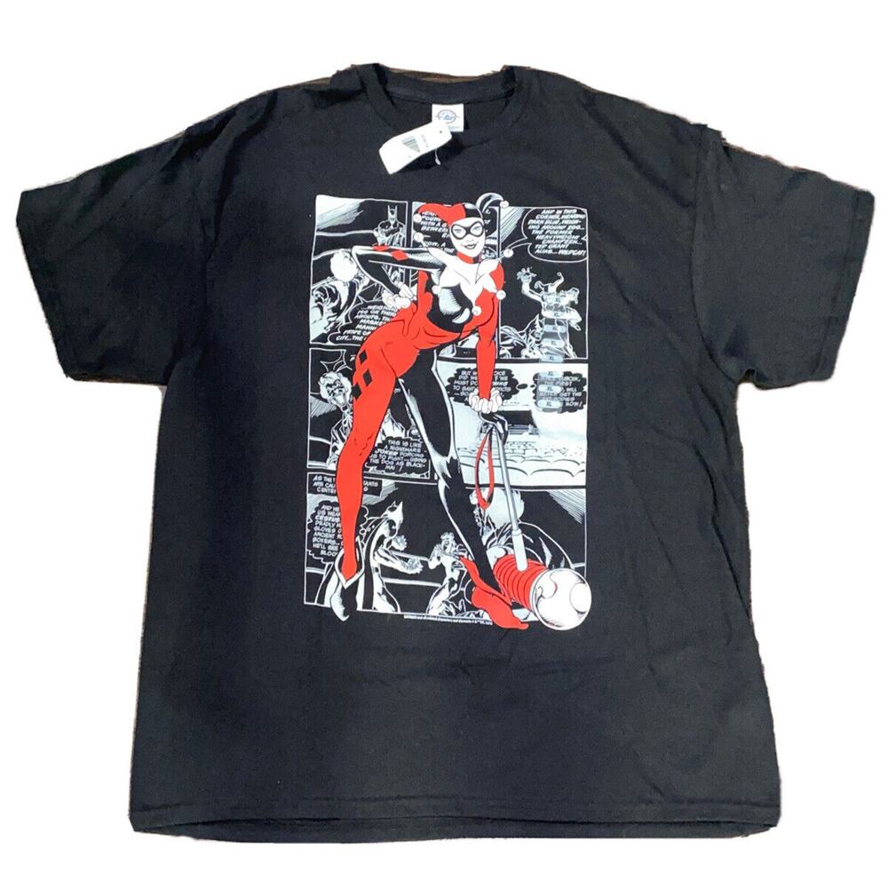 DC Comics Harley Quinn Short Sleeve T-Shirt Sz XL Batman 2021 Graphic Unisex NEW